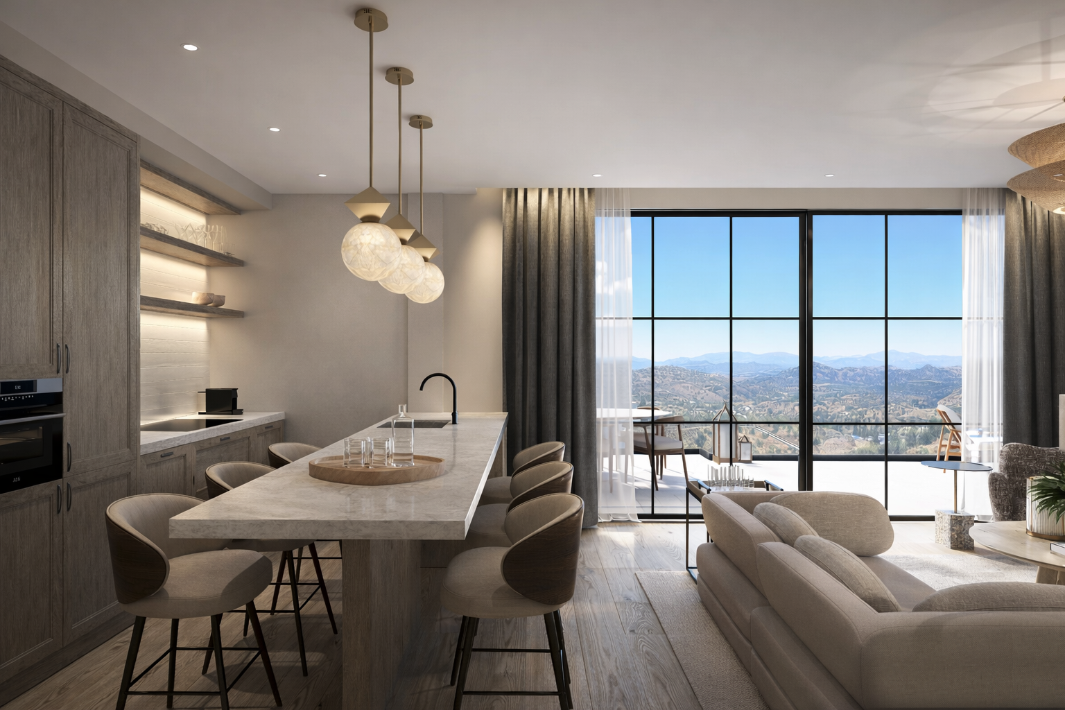 Luna Nova EK _P5_Living_room Kitchen 1